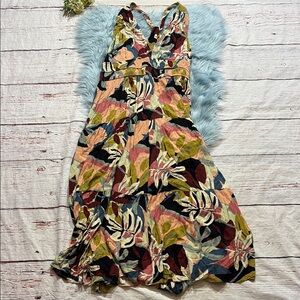 LOFT Beach Patterned Coverup Maxi Dress sz XL